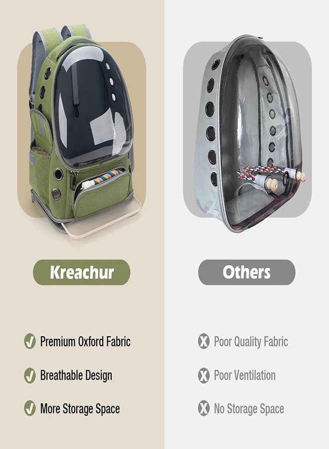 ZIBUYU® Ventilated Cat Carrier Backpack with Clear Dome Window, Comfortable Outdoor Travel Pet Backpack, Breathable Mesh, Lightweight & Durable Design for Cats and Small Pets - Image 4